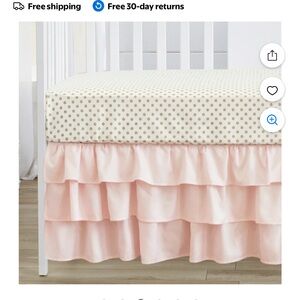 Baby Girl Crib Bedding Set $40